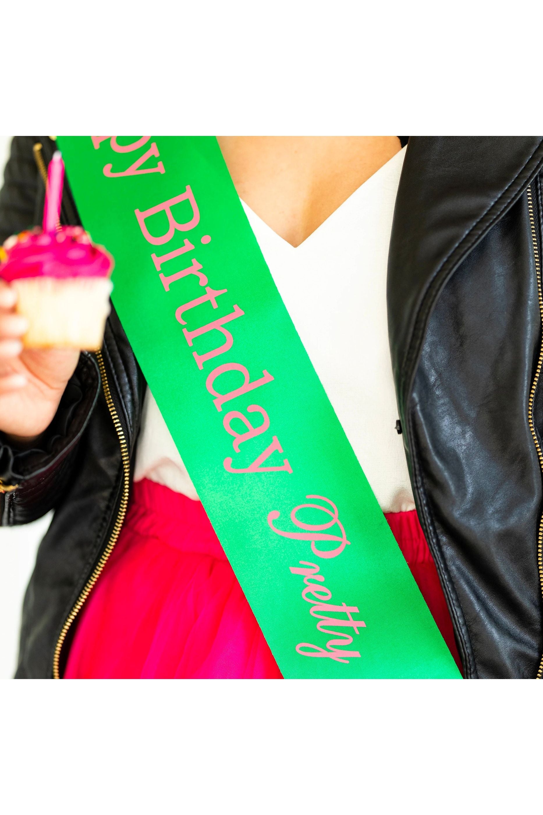 Pretty Girl Birthday Sash