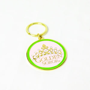 AKA Golden Soror with Crown Keychain