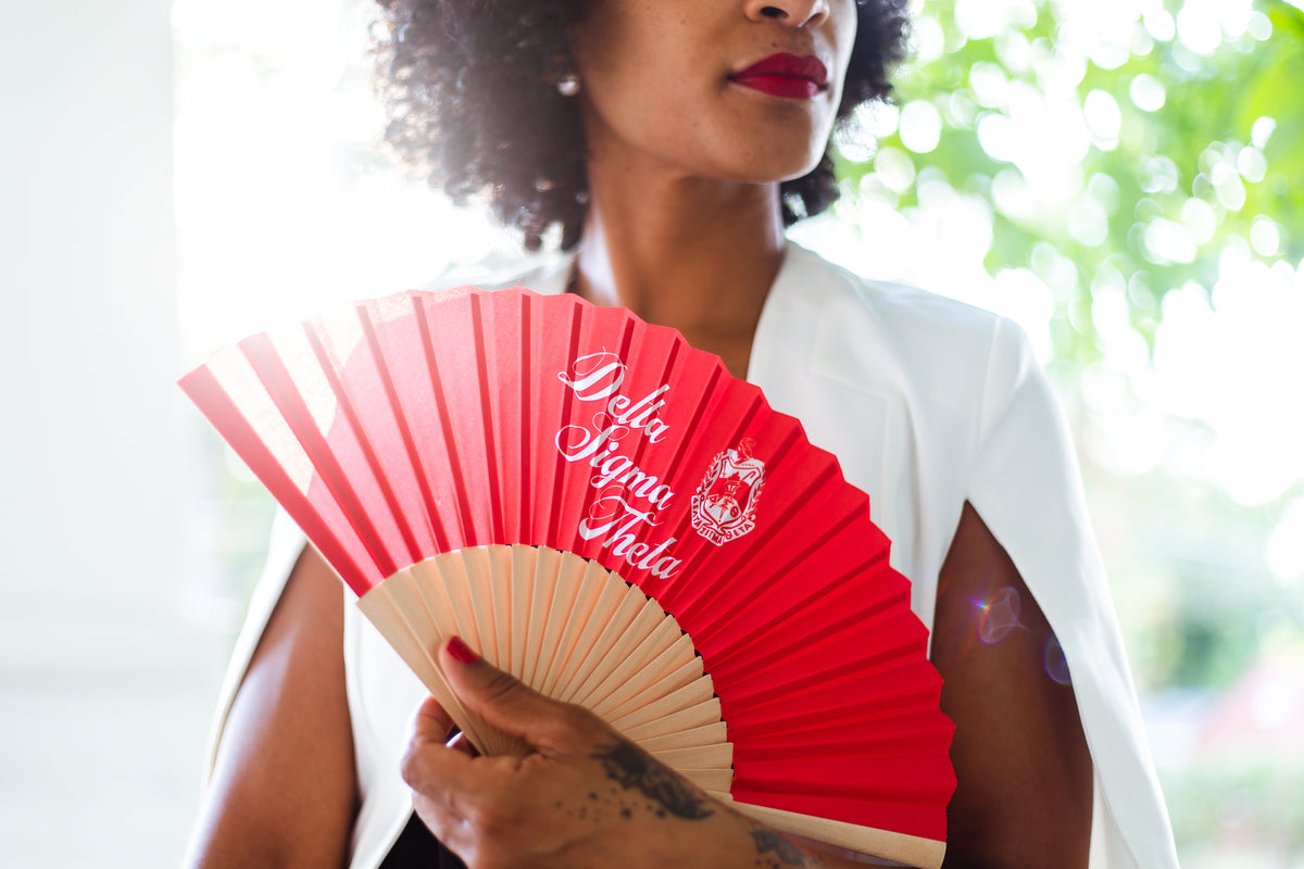 Delta Sigma Theta Collapsible Sorority Signature Fan