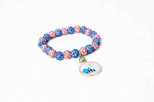 Jack and Jill Bling Bracelet with Logo Charm