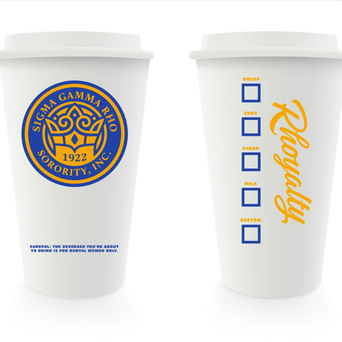 Sigma Gamma Rho Reusable Coffee Cup
