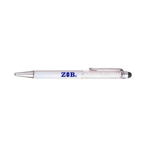 Zeta Phi Beta Pearl Stylus Ink Pen