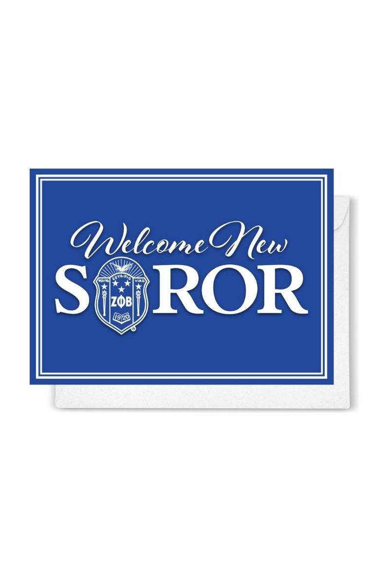 ΖΦΒ  Welcome New Soror Notecards