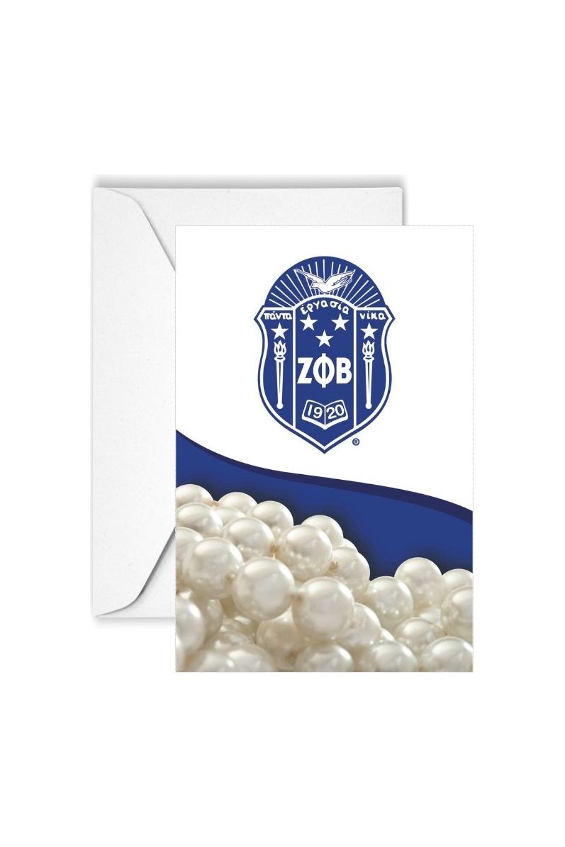 ΖΦΒ Pearl Notecards