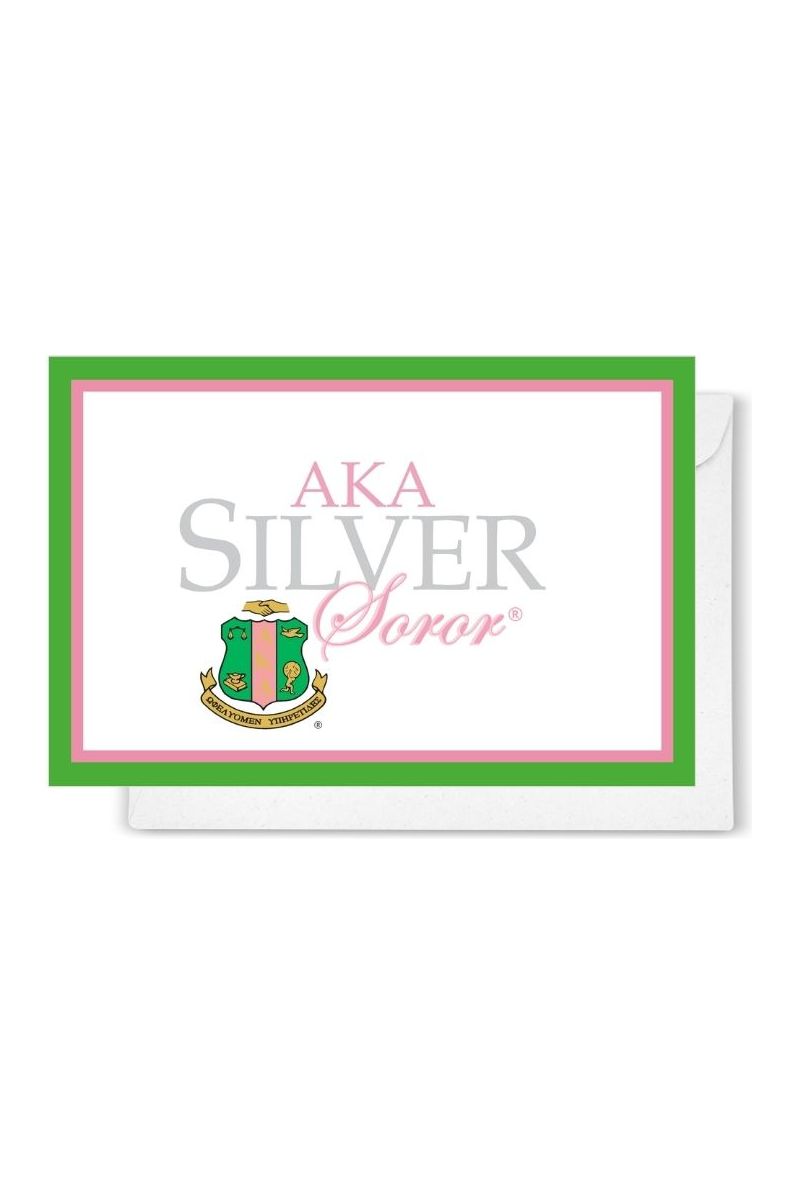 AKA Silver Soror Notecards