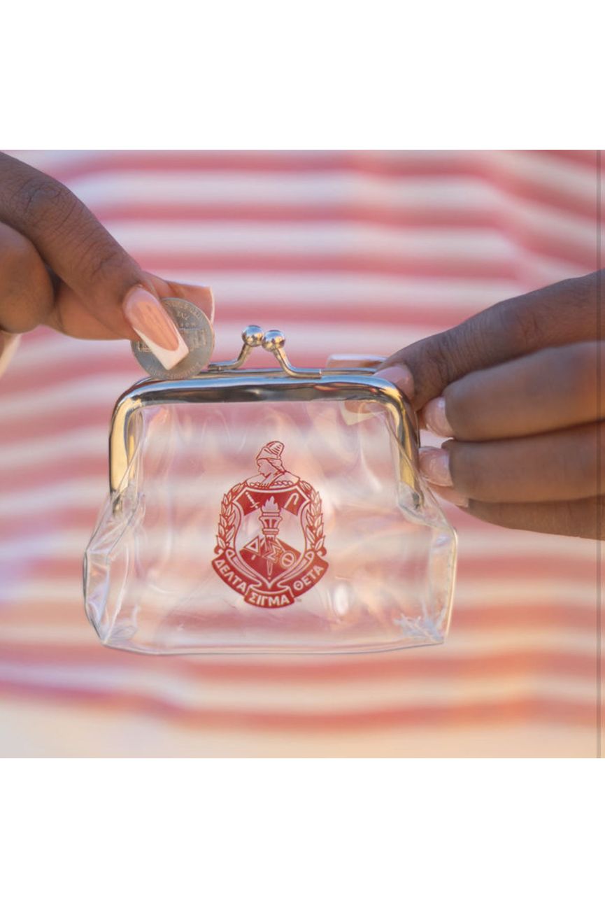 ΔΣΘ Clear Coin Purse
