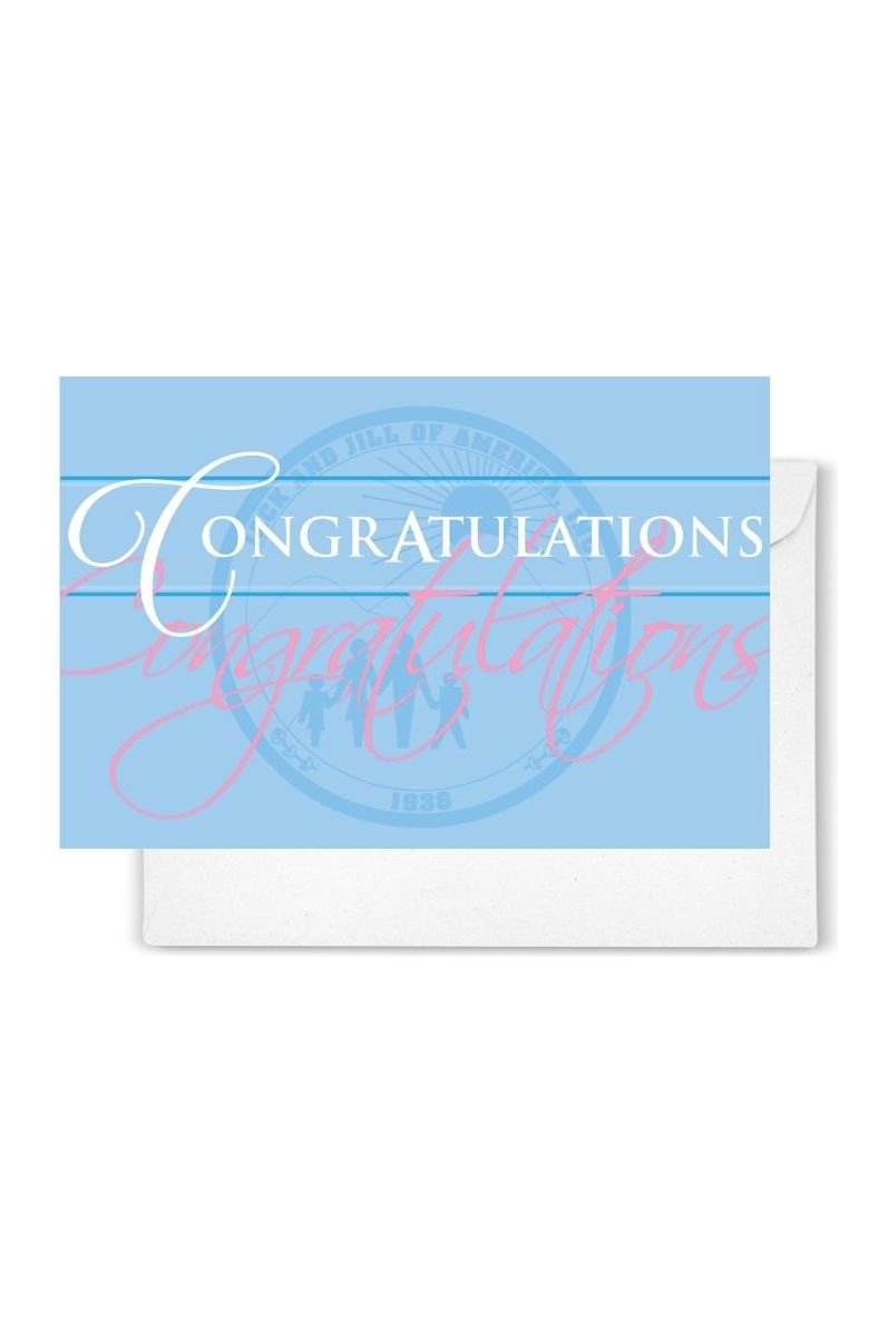 Jack and Jill of America, Inc. Congratulations Notecards