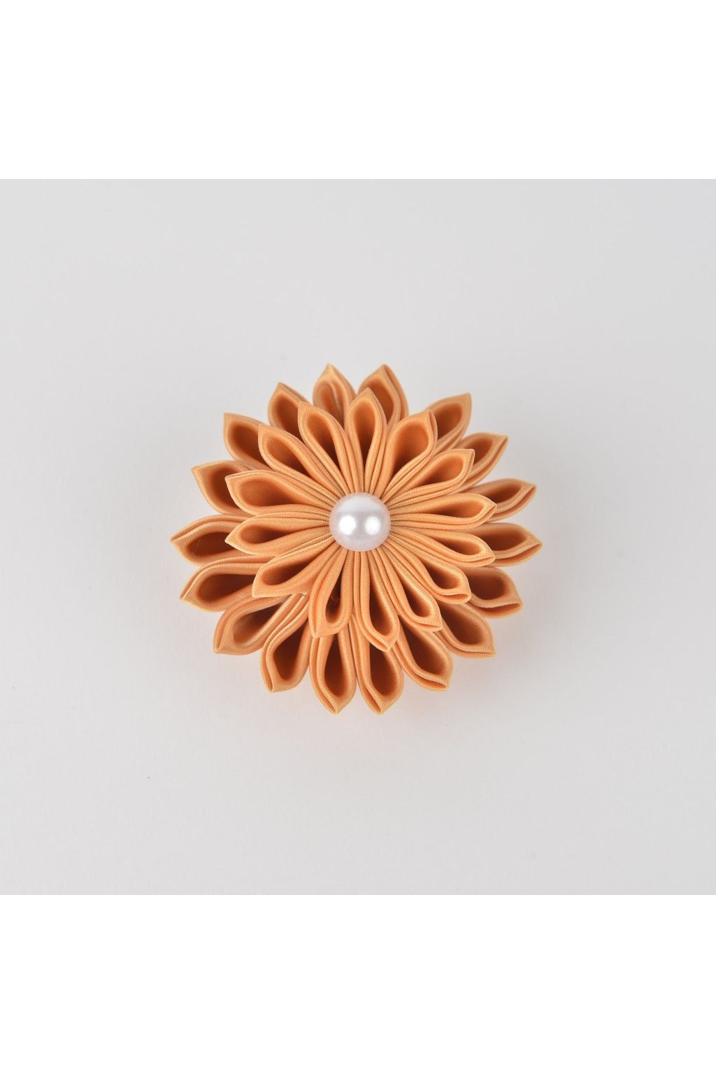 Golden Ribbon Flower Pin