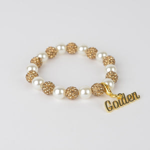Gold Bling and Pearl w/Golden Charm