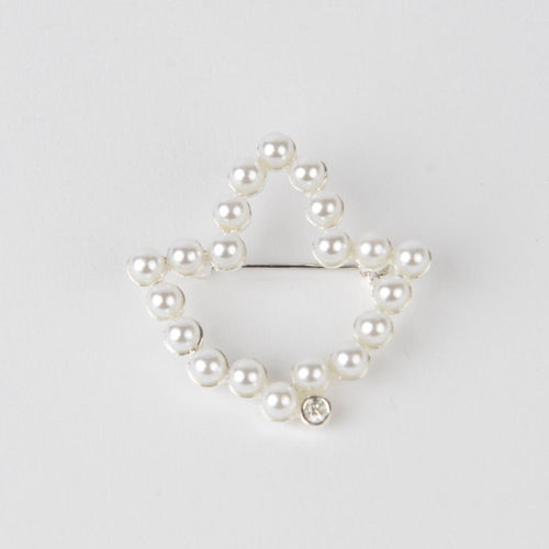 Pearl Ivy Lapel Pin - Small