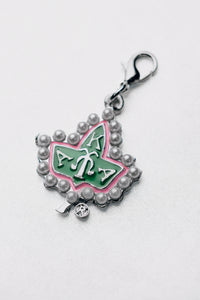 Stamped Ivy Leaf Charm