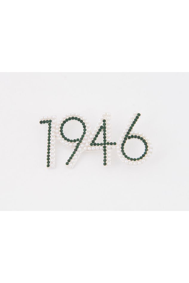 1946 Pearl & Color Stone Lapel Pin