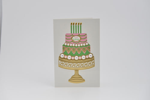 Alpha Kappa Alpha Pearl Happy Birthday Card