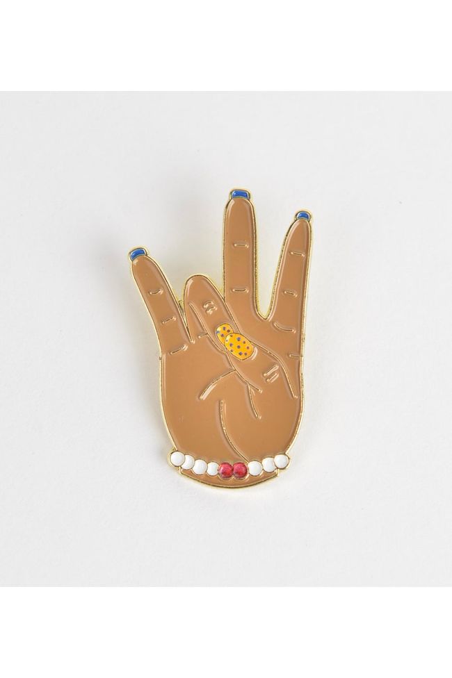 ΣΓΡ Hand Symbol Lapel Pin