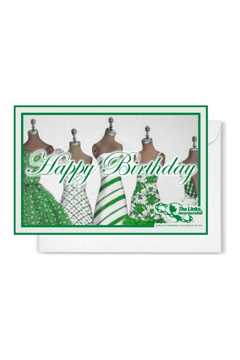 LINKS Happy Birthday Notecards