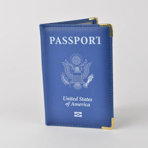 Blue and White Passport Cover
