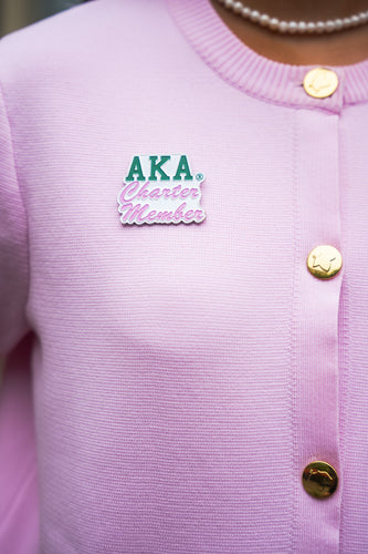 AKA Charter Member Lapel Pin