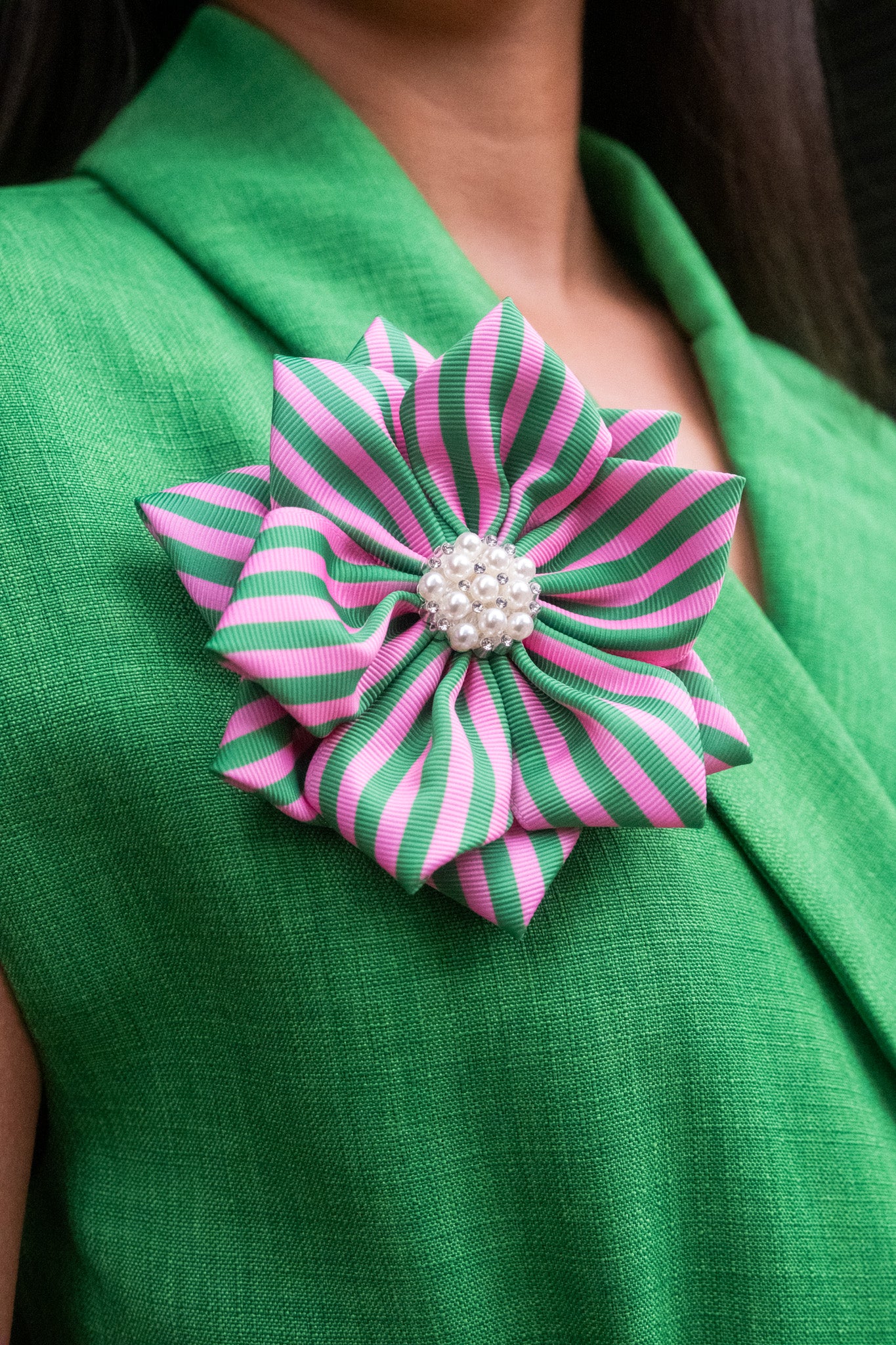 AKA Striped Ribbon Pins