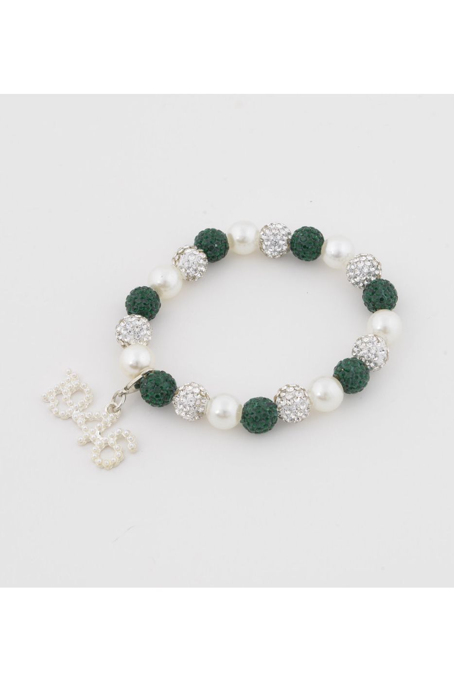 Links Bling & Pearl Bracelet with Silver 1946 Pearl Charm