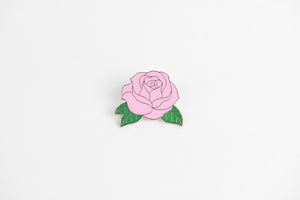 Pink Rose Lapel Pin