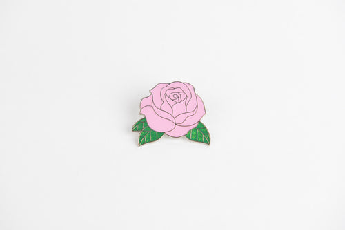 Pink Rose Lapel Pin