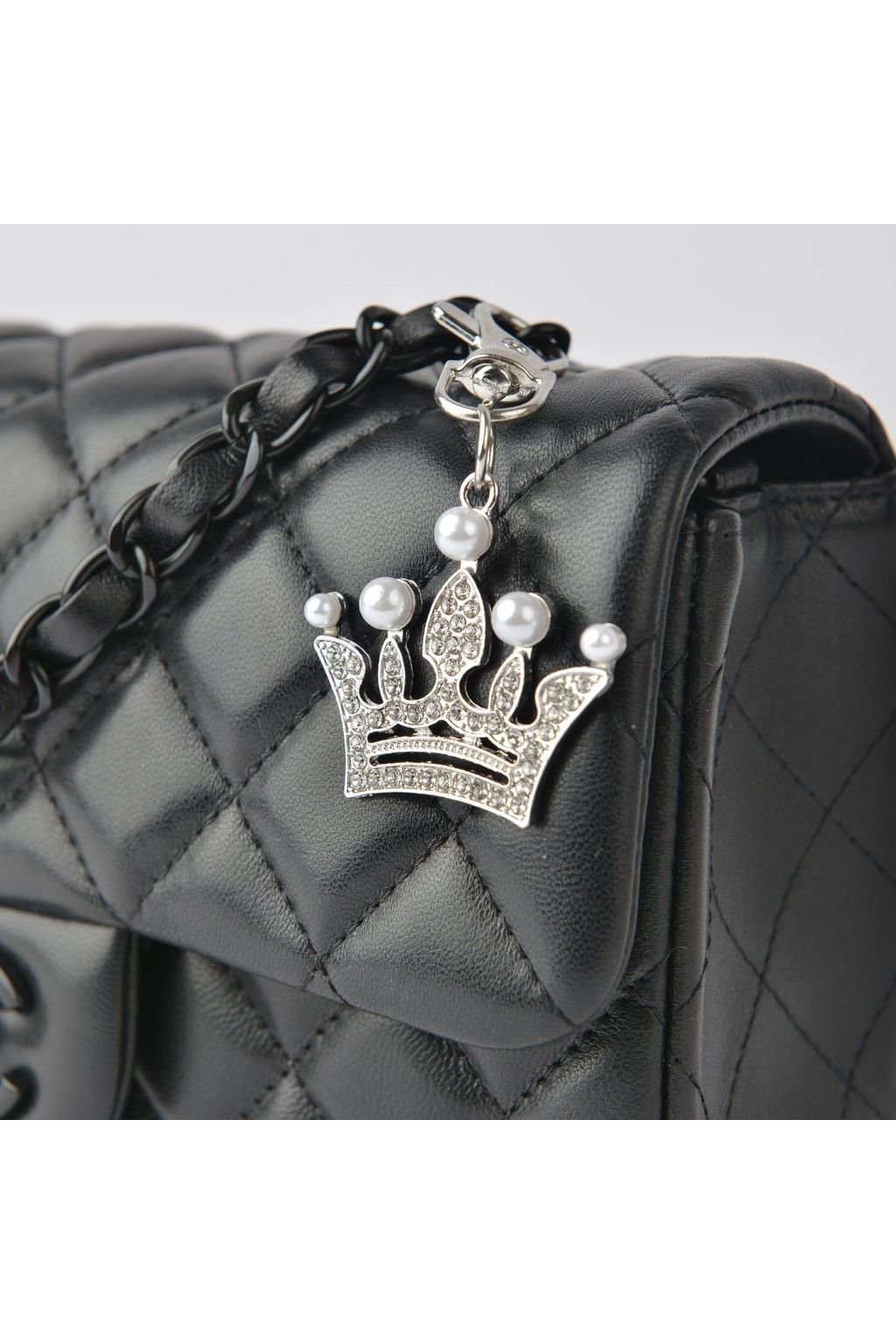 Silver Crown Keychain