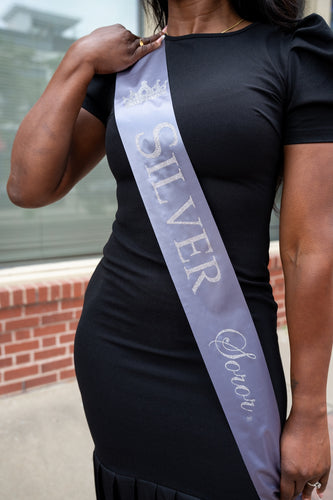 AKA Silver Soror Sash