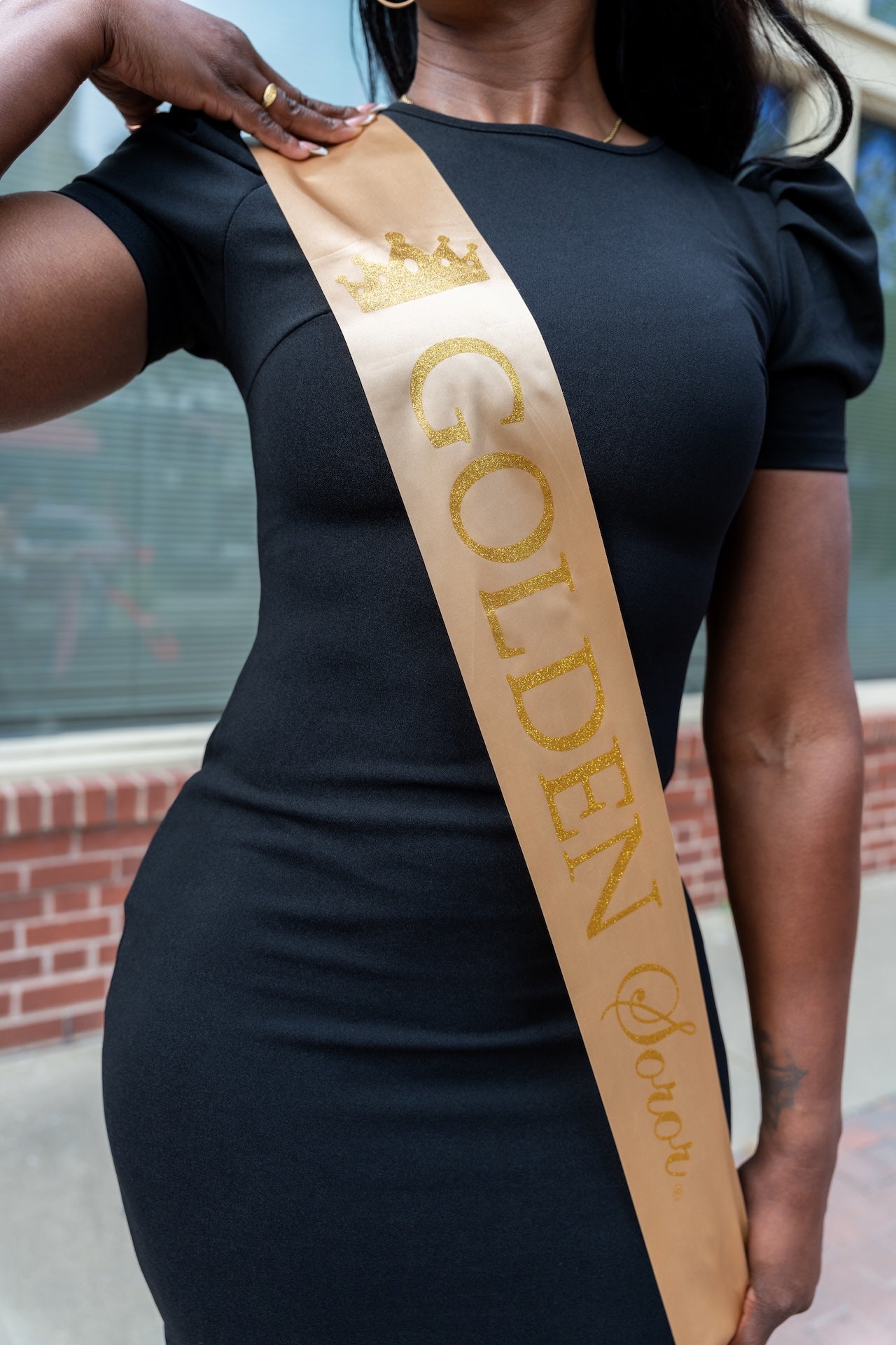 Golden Soror Gold Sash