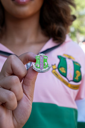 AKA Silver Shield Lapel Pin
