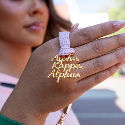 "Alpha Kappa Alpha" Bag Charm