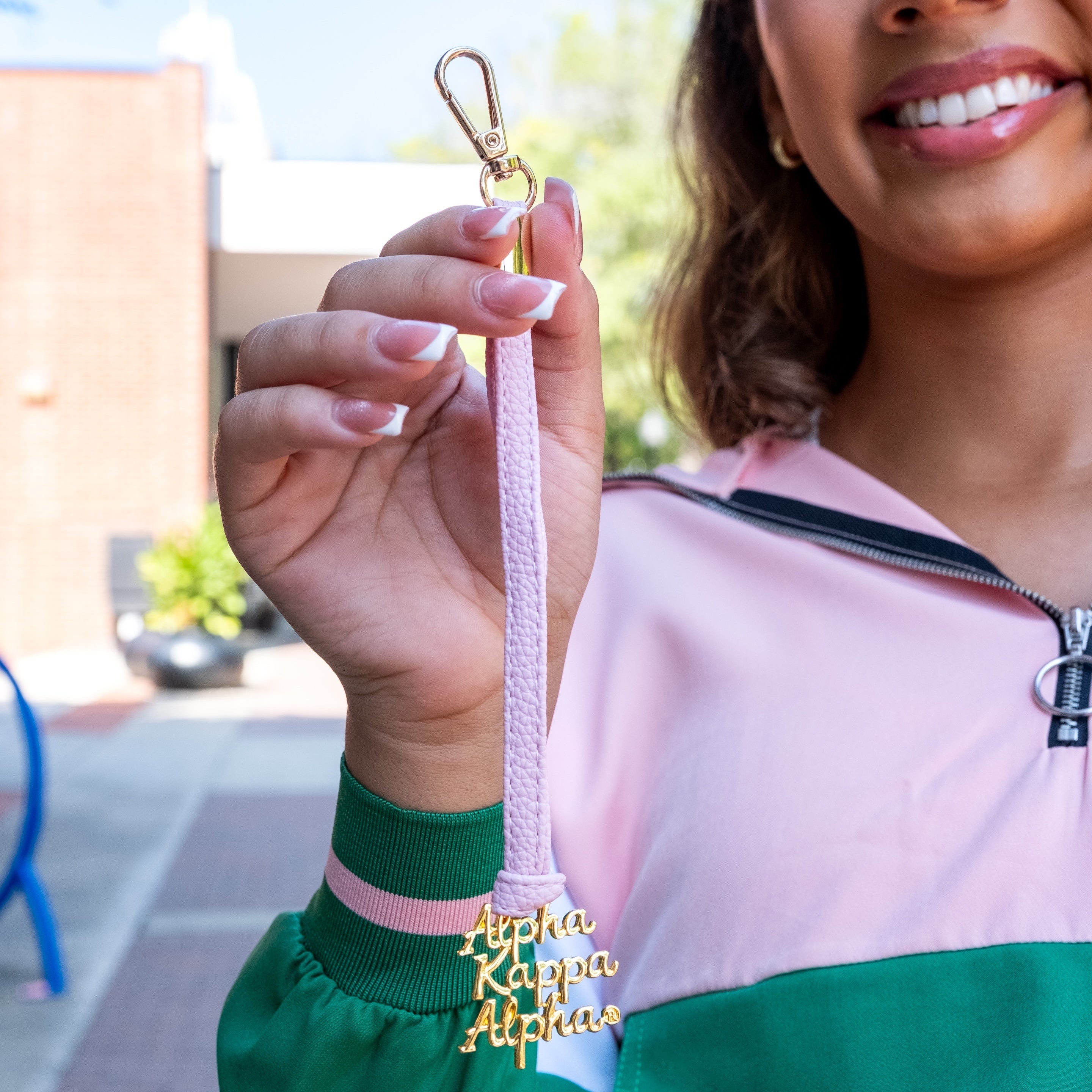 "Alpha Kappa Alpha" Bag Charm