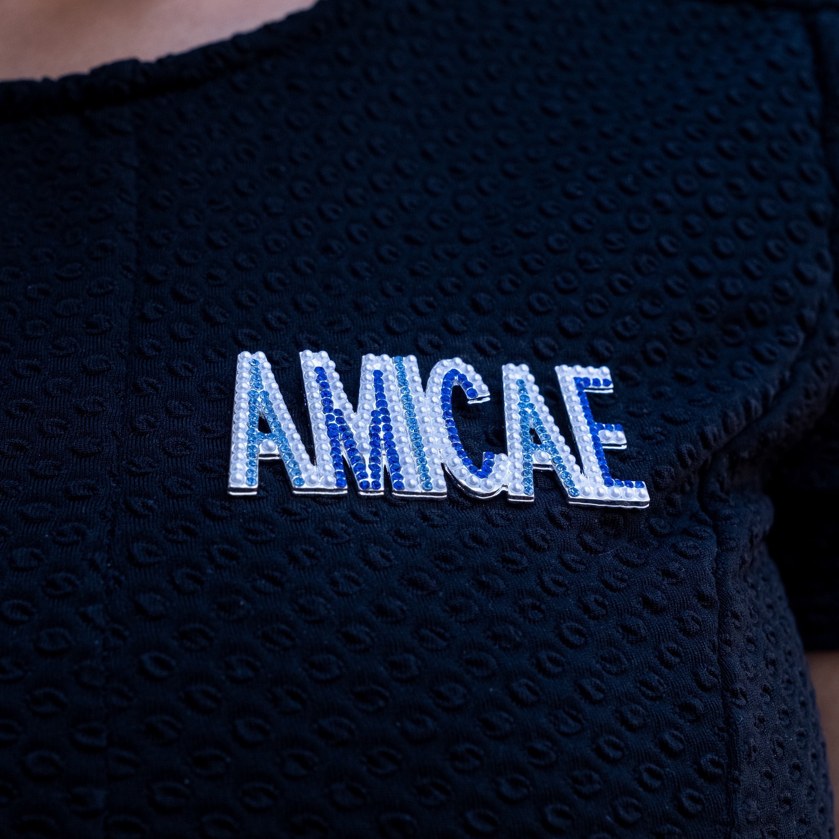 "Amicae" Crystal Lapel Pin