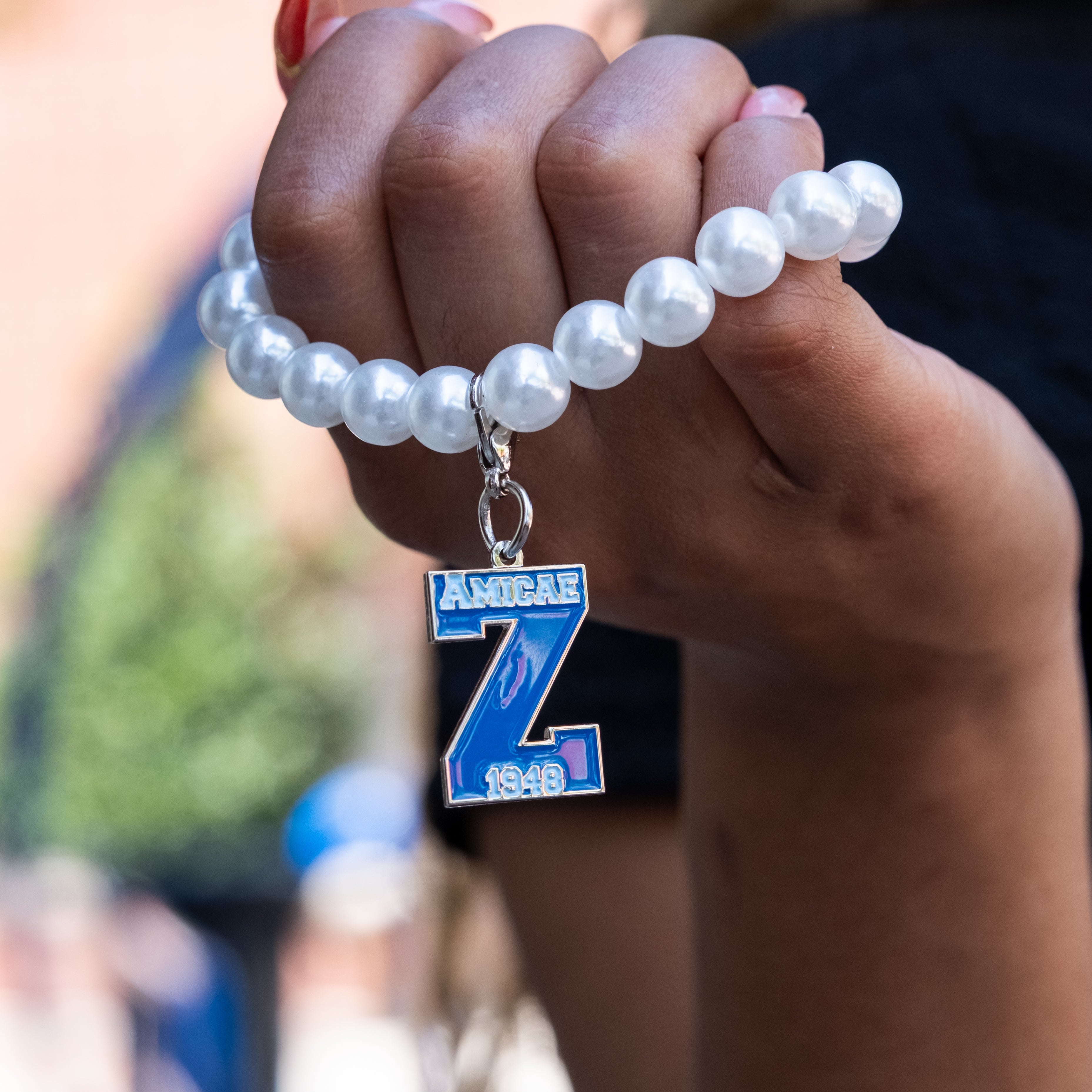 Amicae Pearl Bracelet w/ Charm