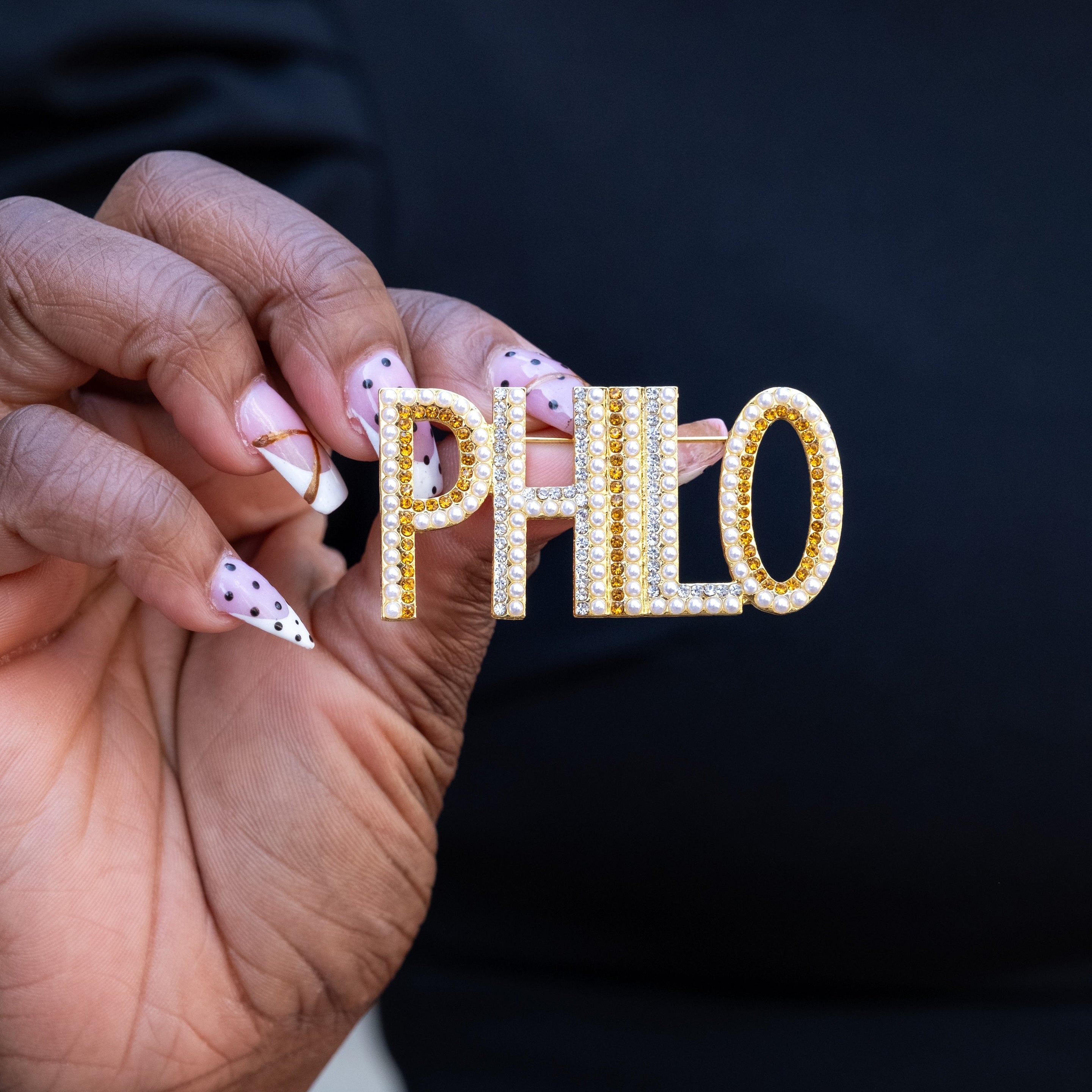 "Philo" Crystal Lapel Pin