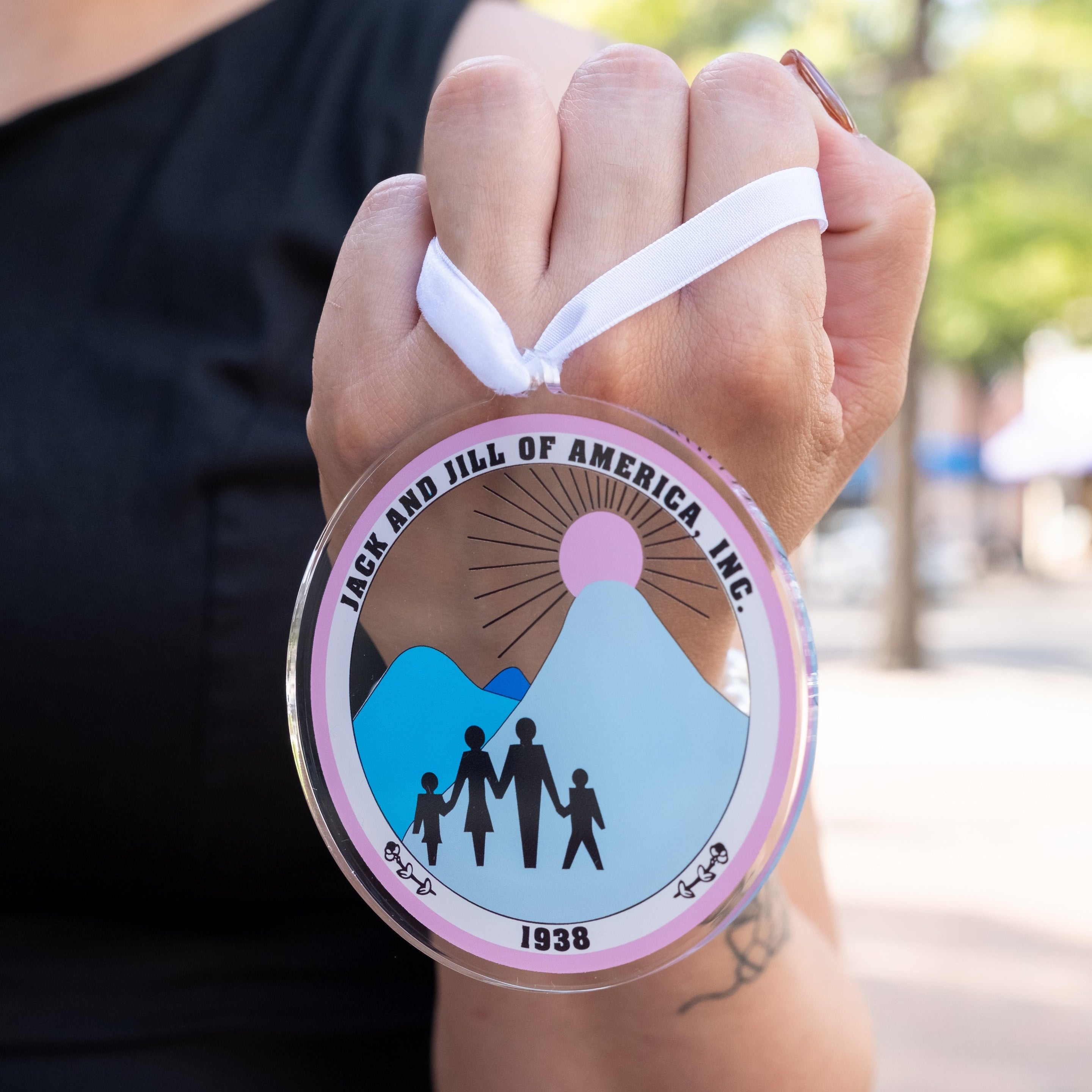Jack and Jill of America Logo Christmas Ornament