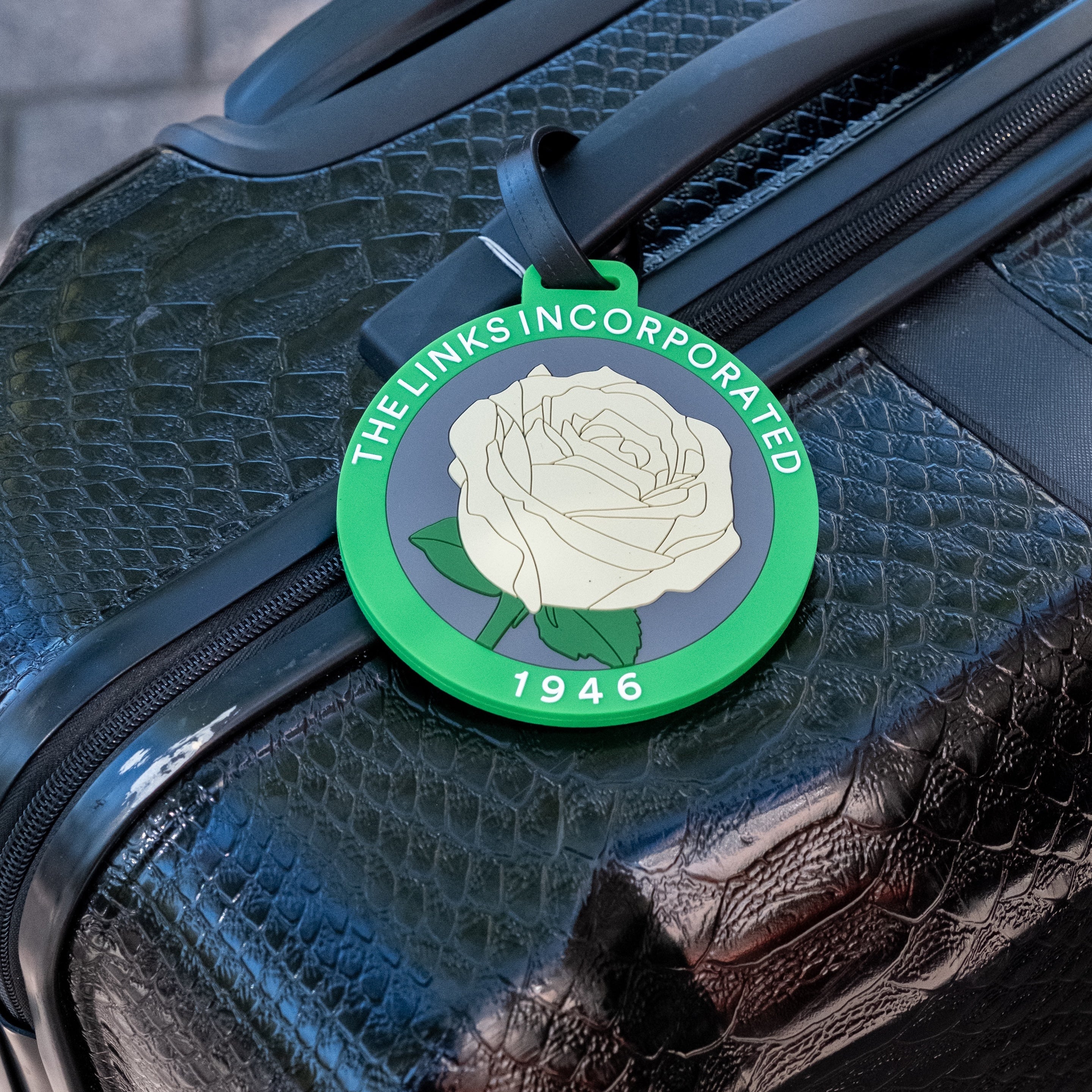 Links Round Luggage Tag
