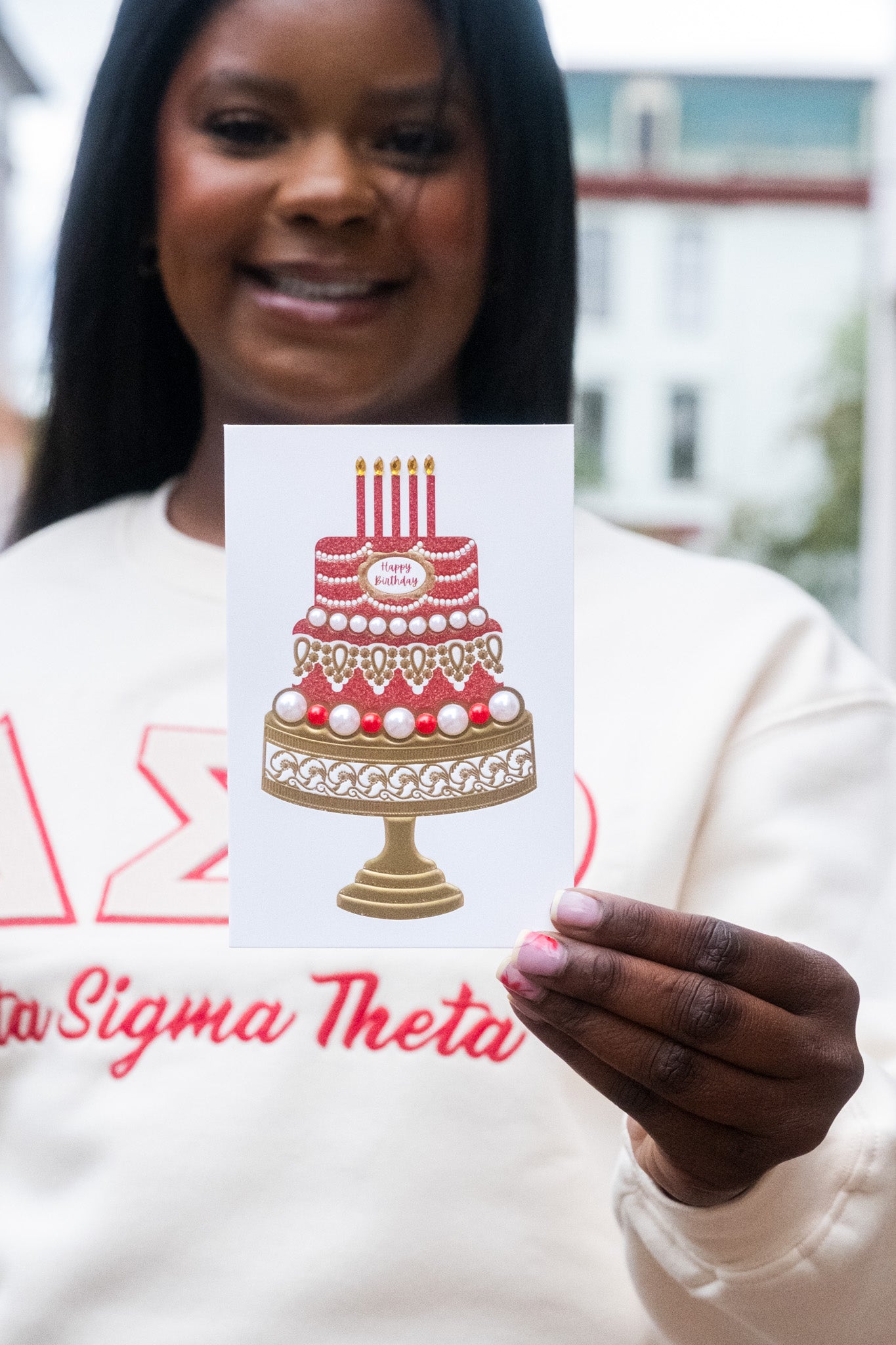 ΔΣΘ Pearl HBD Notecard