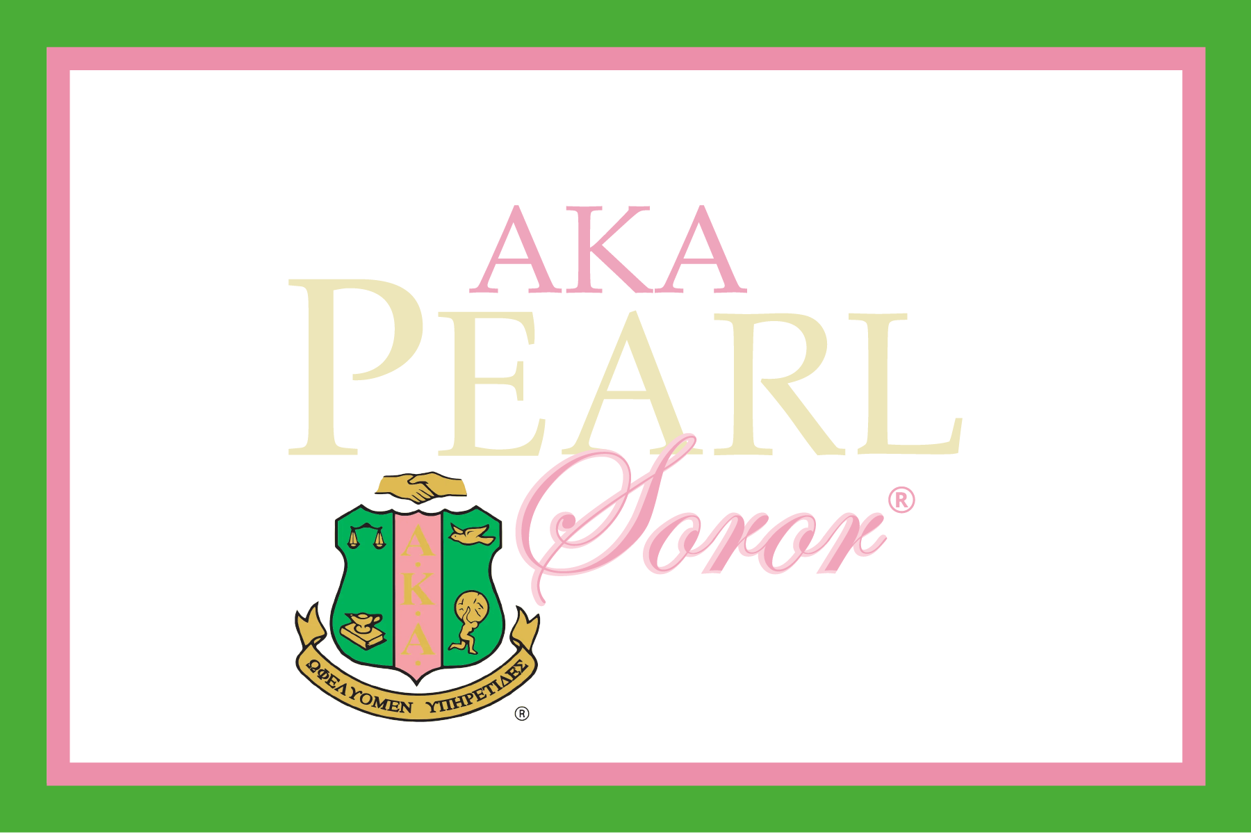 AKA Pearl Soror Notecards