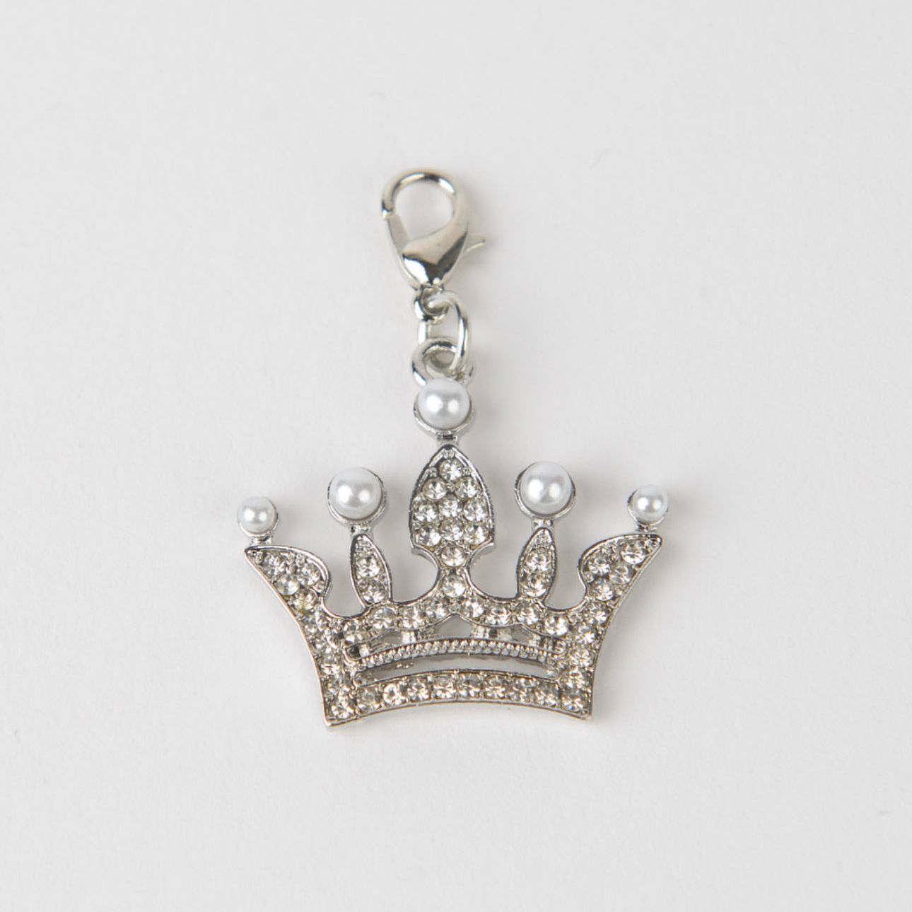 Silver crown outlet charm