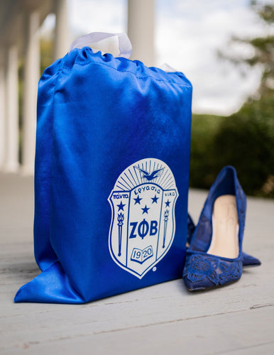 Zeta Phi Beta Drawstring Shoe Bag