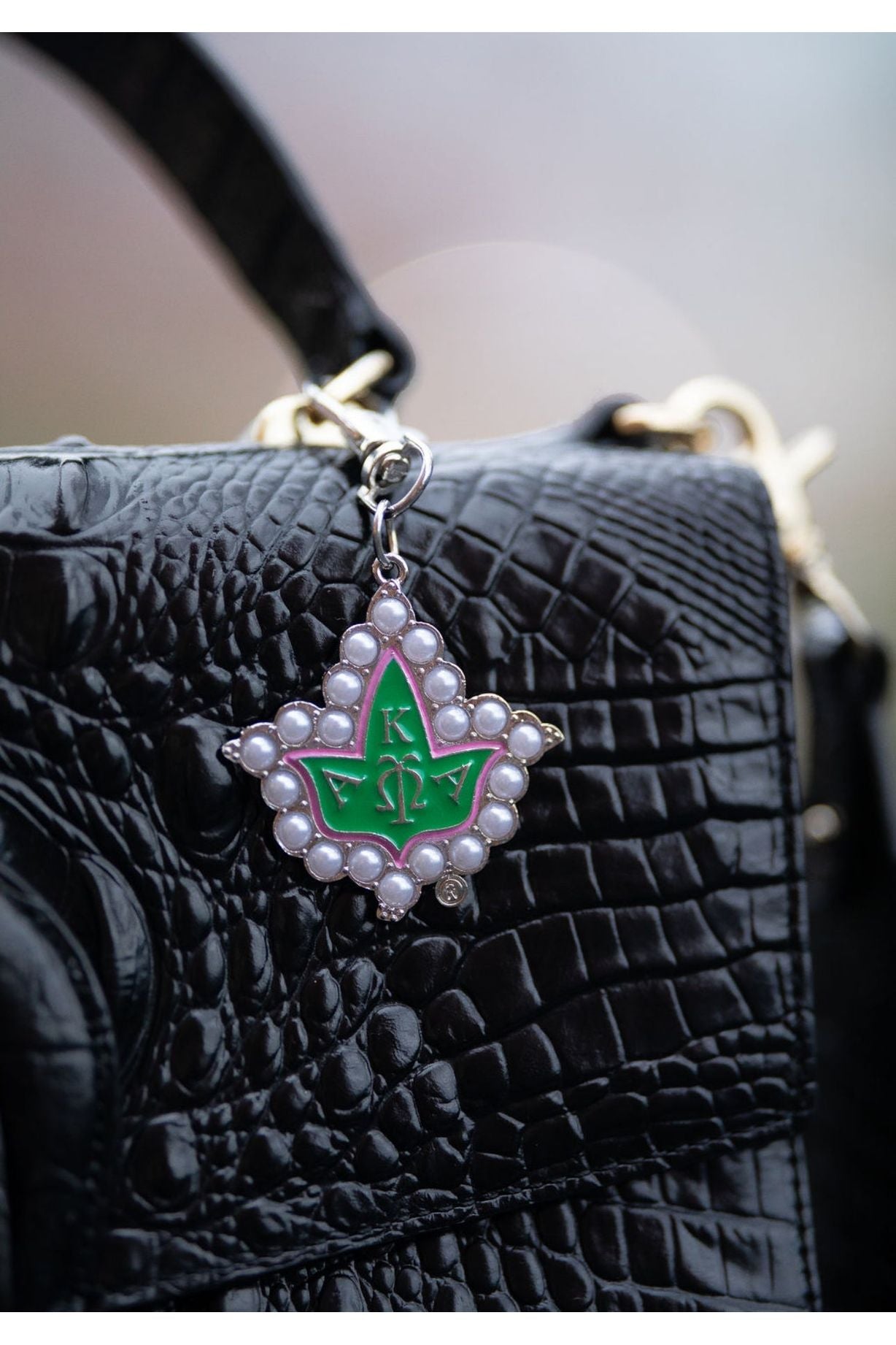 Stamped Ivy Leaf Keycharm