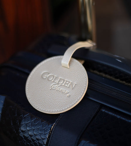 Embossed Golden Soror Luggage Tag