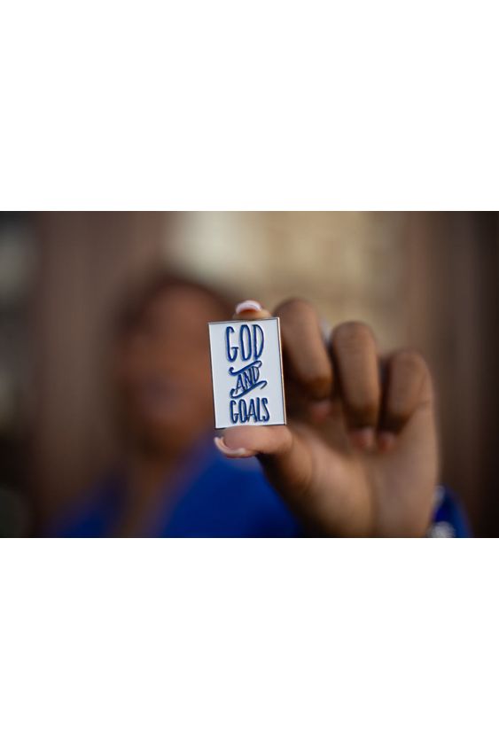ΖΦΒ God and Goals Lapel Pin