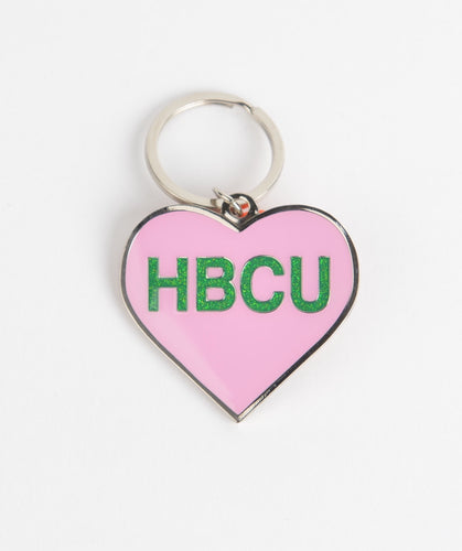 Pink & Green HBCU Keychain