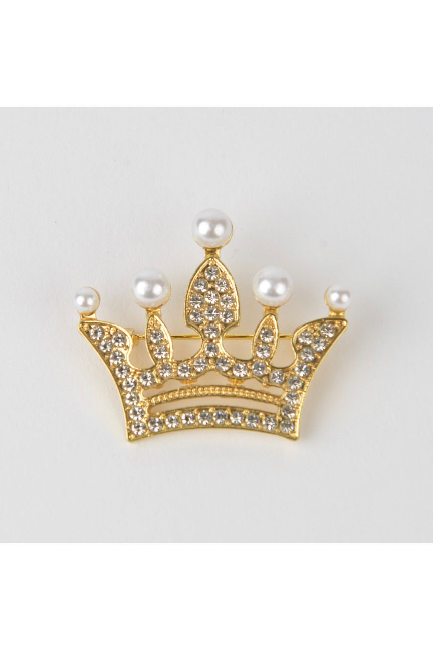 Golden Crown Lapel Pin