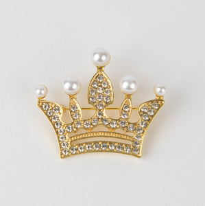 Golden Crown Lapel Pin