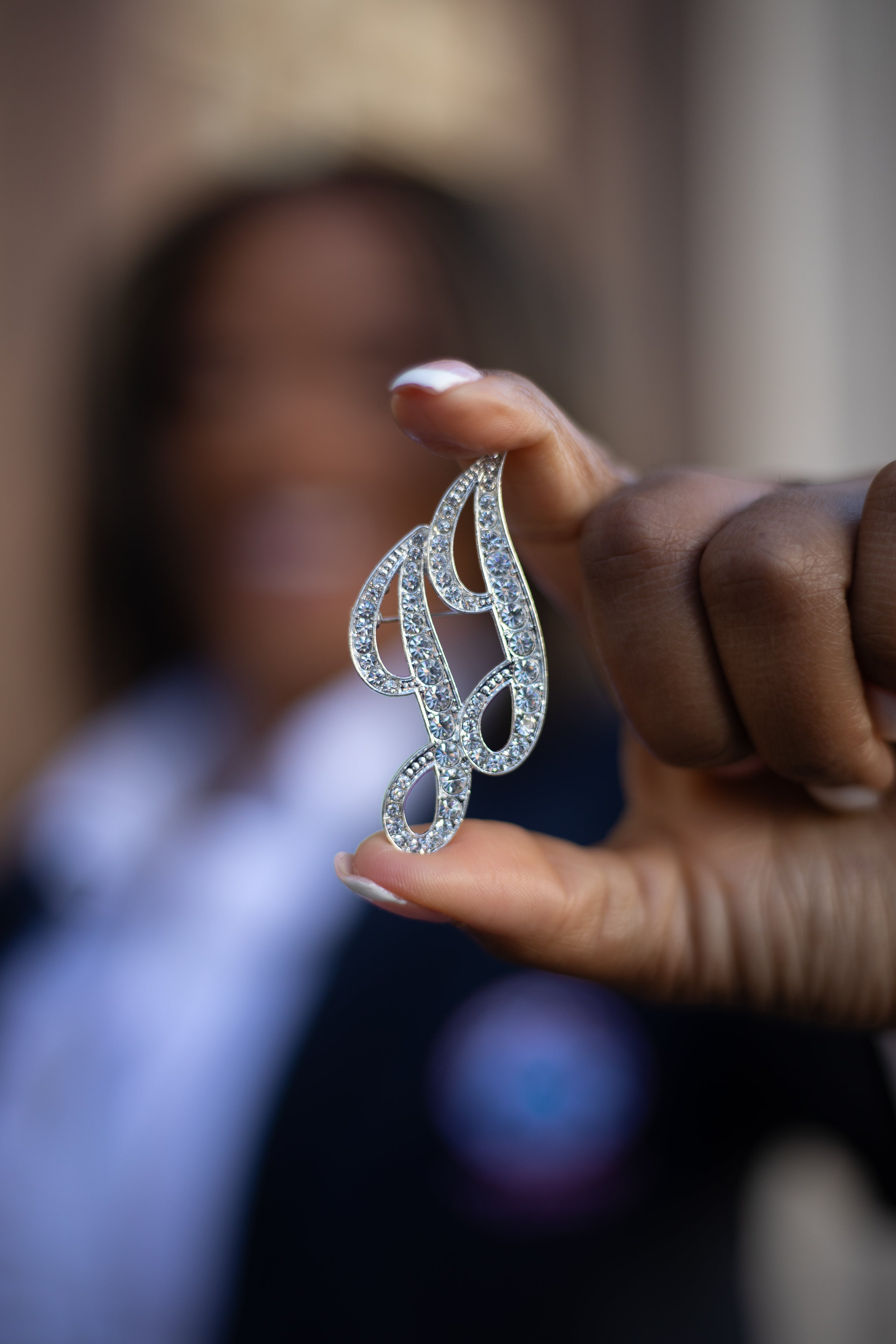 Jack and Jill Stone Lapel Pin