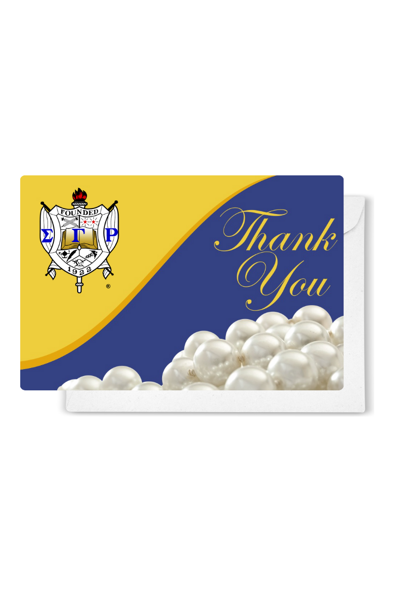 ΣΓΡ Pearl Thank You with Notecards