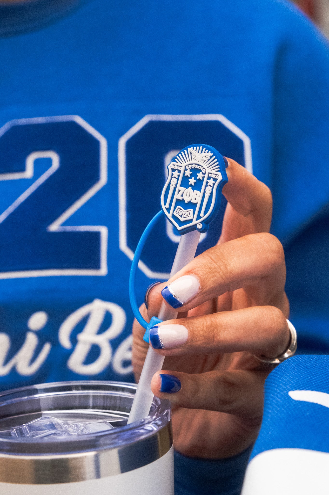 ΖΦΒ Shield Straw Cover