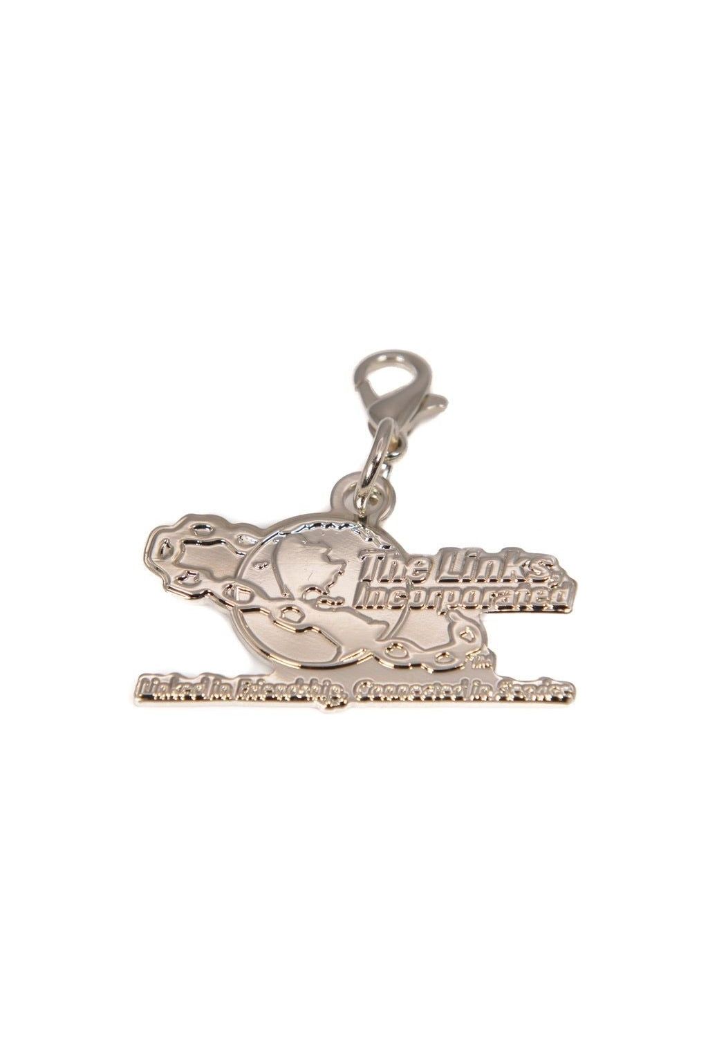 LINKS Large Silver Embossed Charm